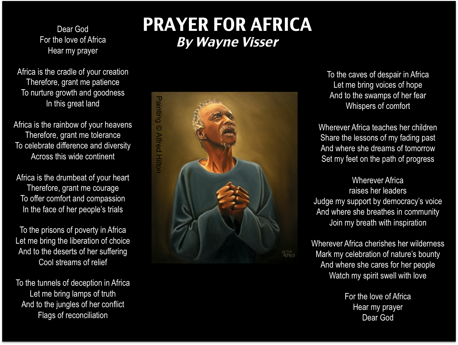 Prayer for Africa, 2008 – Wayne Visser
