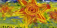 Red Flowers - Acrylic, 2009